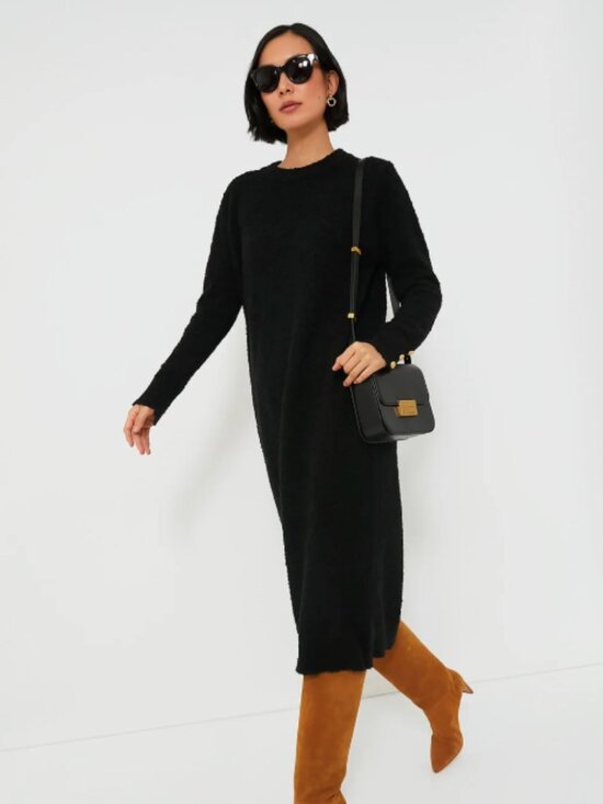 Tuckernuck Dresses & Skirts - Tuckernuck Black Boucle Knit Nelle Dress